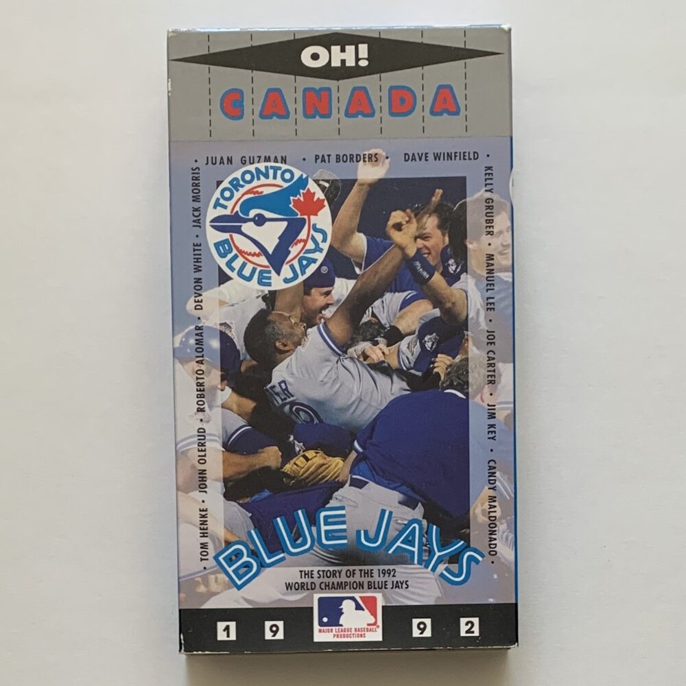 Toronto Blue Jays 1992 World Series Champions Vintage VHS Tape "Oh Canada!"